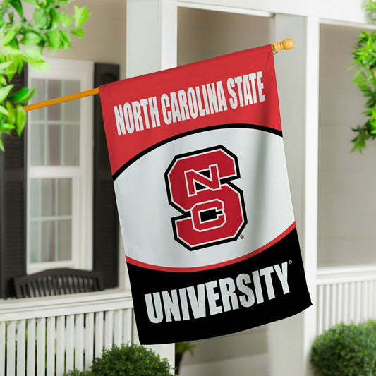 Team Sports America Recommended - North Carolina State University Suede Flag, House