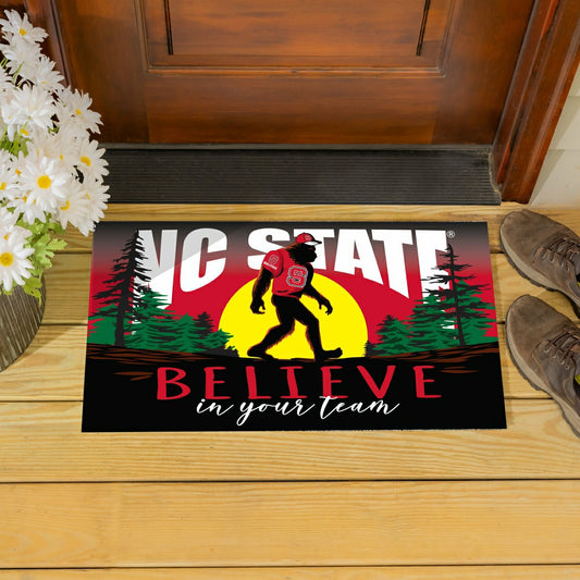 Team Sports America Recommended - North Carolina State University Bigfoot PVC Mat, 28"x16"