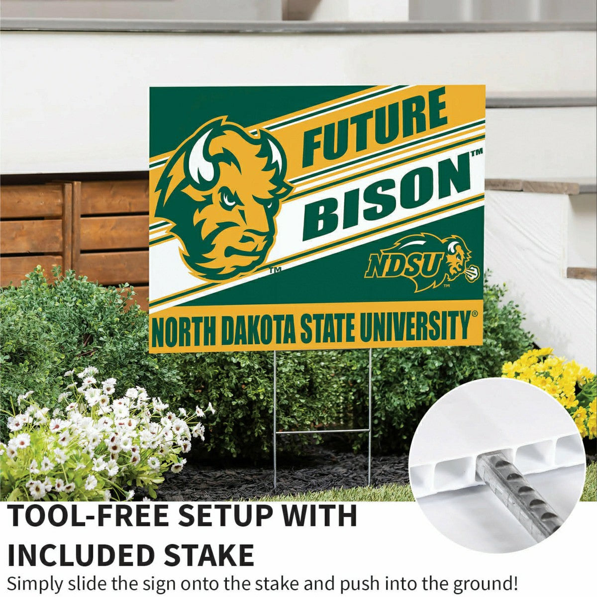Team Sports America Essential - North Dakota State University Coroplast Yard Sign, Future Student