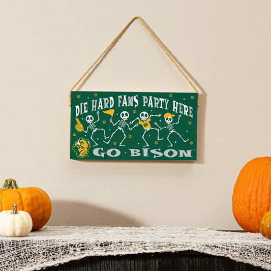 Team Sports America Recommended - North Dakota State University Halloween Wood Wall Sign, 6x11