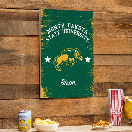 Team Sports America Trending - North Dakota State University Wood Wall Sign, 16x24