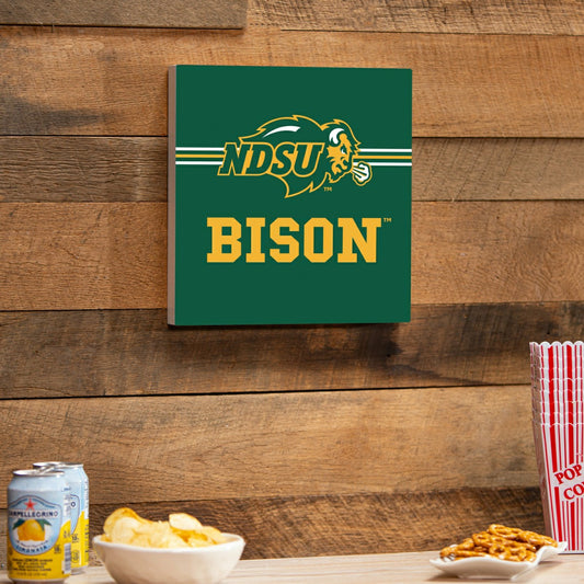 Team Sports America Exclusive - North Dakota State University Wood Wall Sign, 12x12