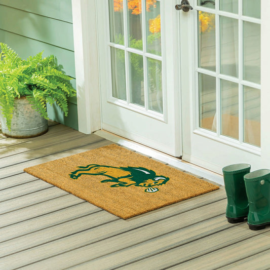 Team Sports America Trending - North Dakota State University Large Full Color Coir Mat, 36"x24"