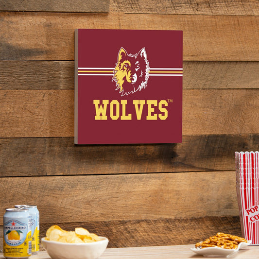 Team Sports America Classic - Northern State University Wood Wall Sign, 12x12
