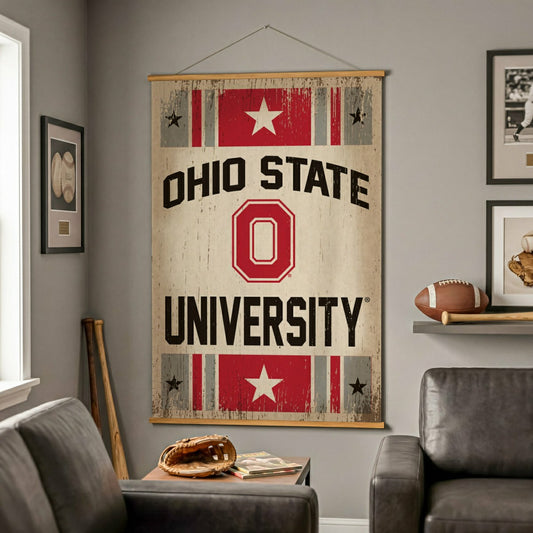 Team Sports America Trending - Ohio State University, Canvas Wall Tapestry, Large, 54x36