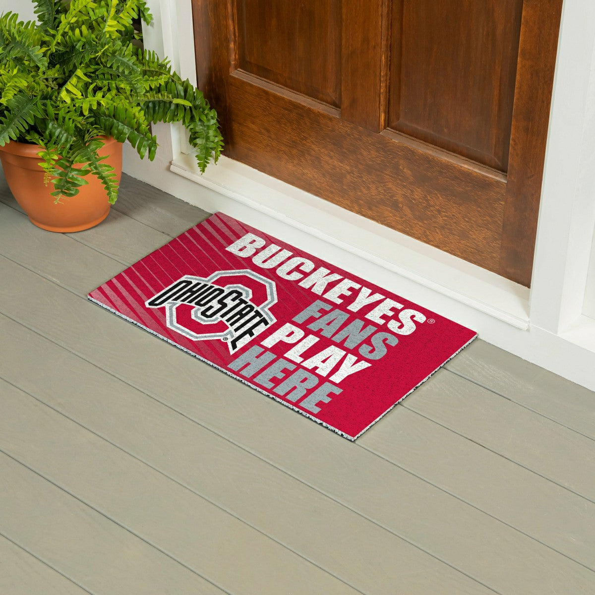 Team Sports America Exclusive - Ohio State University Fan Mat, 28"x16"