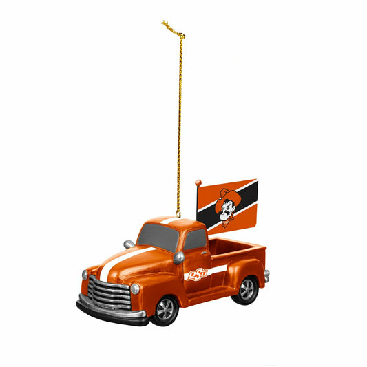 Team Sports America Signature - Oklahoma State University Rally Truck Ornament, Set of 2