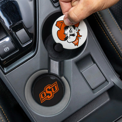 Team Sports America Exclusive - Oklahoma State University Car Coaster Set, 2pc