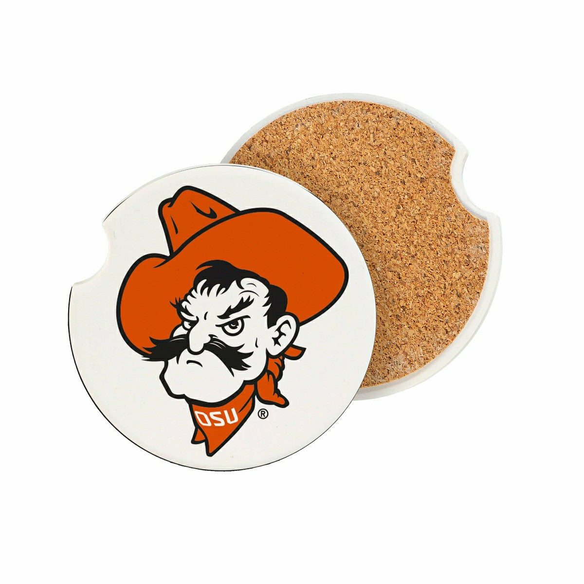 Team Sports America Exclusive - Oklahoma State University Car Coaster Set, 2pc