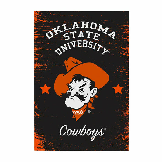 Team Sports America Best Seller - Oklahoma State University Wood Wall Sign, 16x24