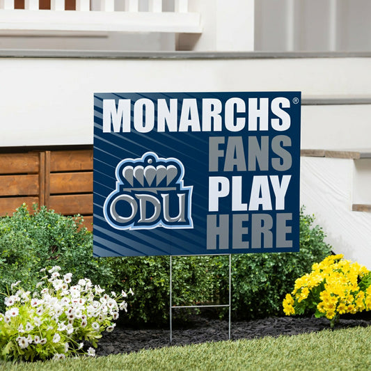 Team Sports America Best Seller - Old Dominion University Coroplast Yard Sign "Fans Play Here"