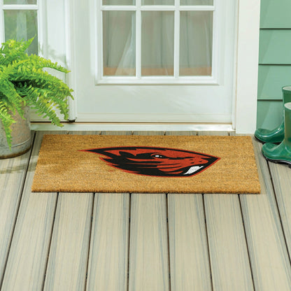 Team Sports America Recommended - Oregon State University Large Full Color Coir Mat, 36"x24"