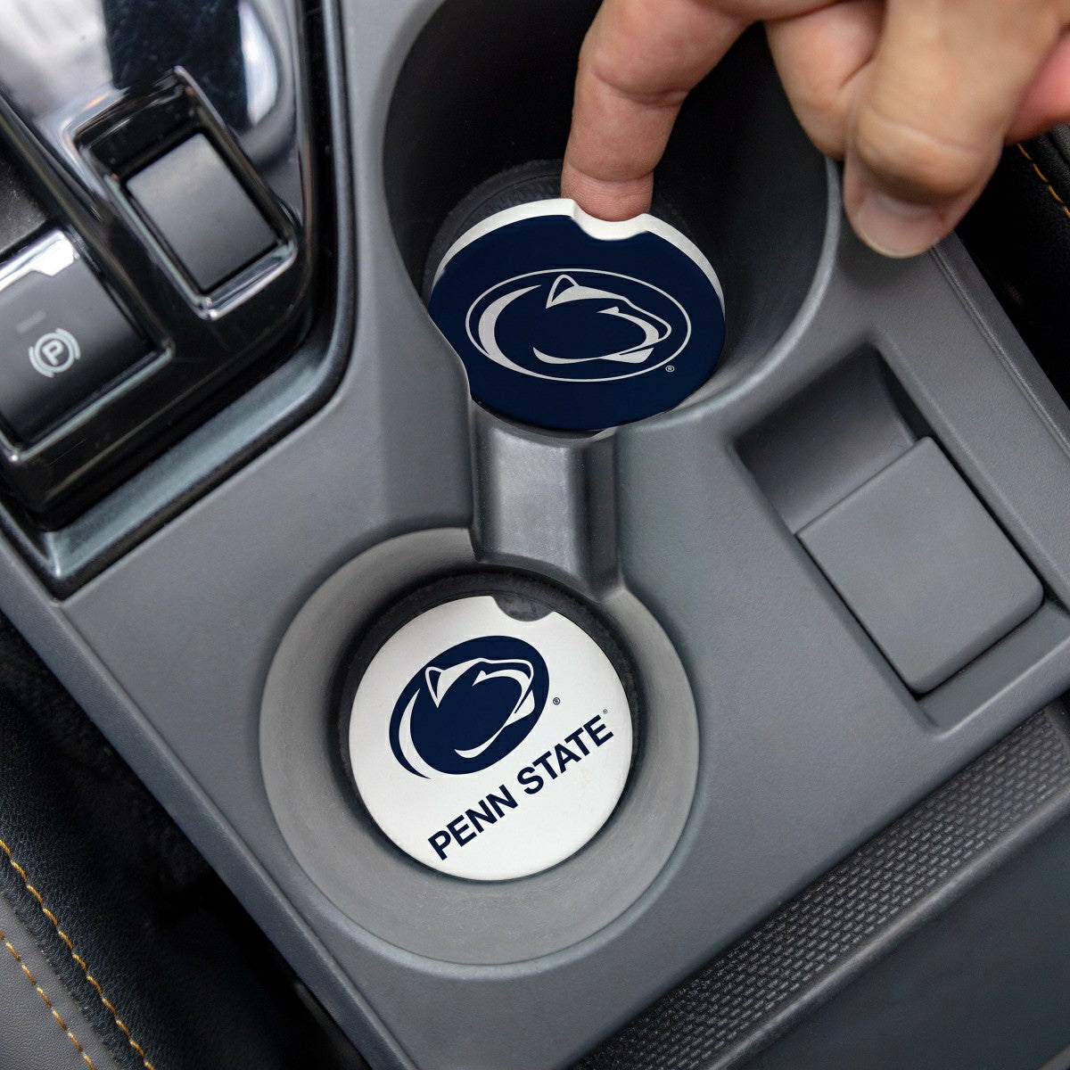 Team Sports America Essential - Penn State Car Coaster Set, 2pc