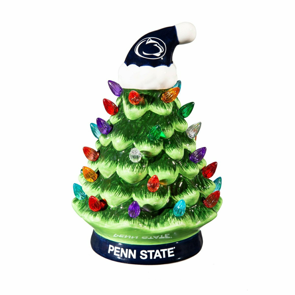 Team Sports America Best Seller - 8" LED Ceramic Christmas Tree, Penn State