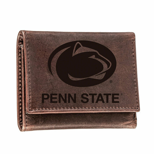 Team Sports America Signature - Crazy Horse Collection Wallet, Tri-Fold, Penn State