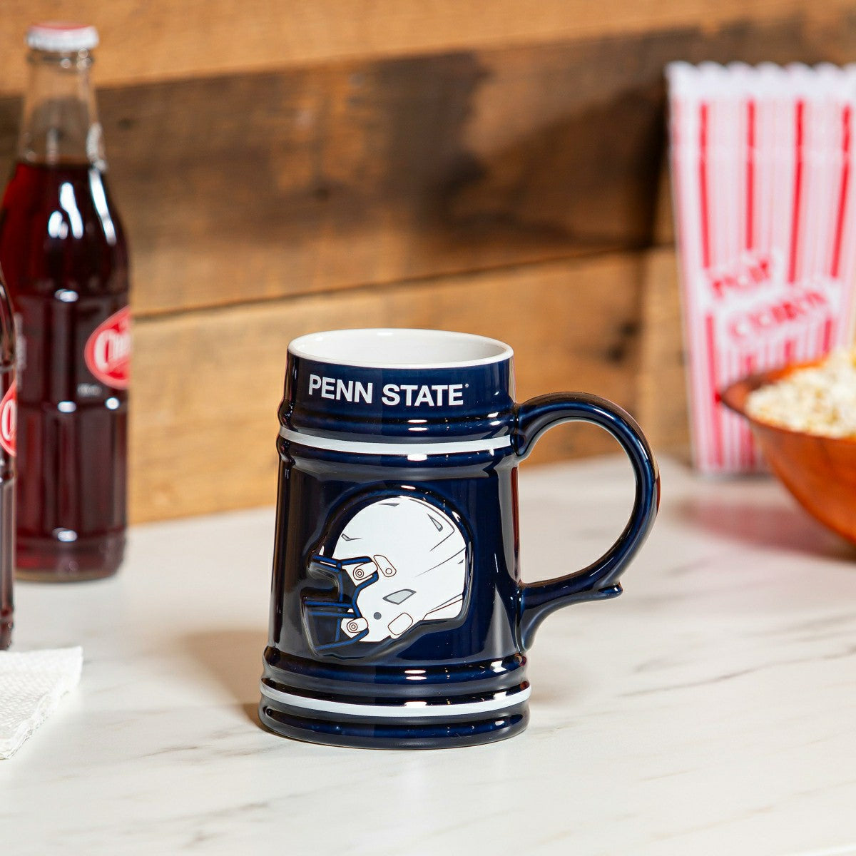 Team Sports America Essential - Penn State Ceramic Stein Cup, 24oz