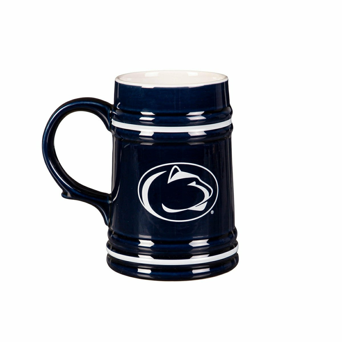 Team Sports America Essential - Penn State Ceramic Stein Cup, 24oz