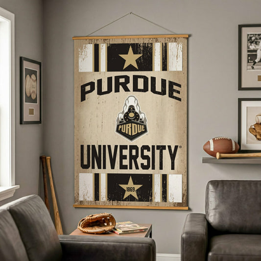 Team Sports America Exclusive - Purdue University, Canvas Wall Tapestry, Large, 54x36