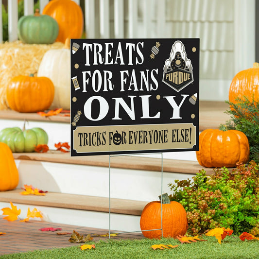 Team Sports America Signature - Purdue University Halloween PVC Mat, 28"x16"