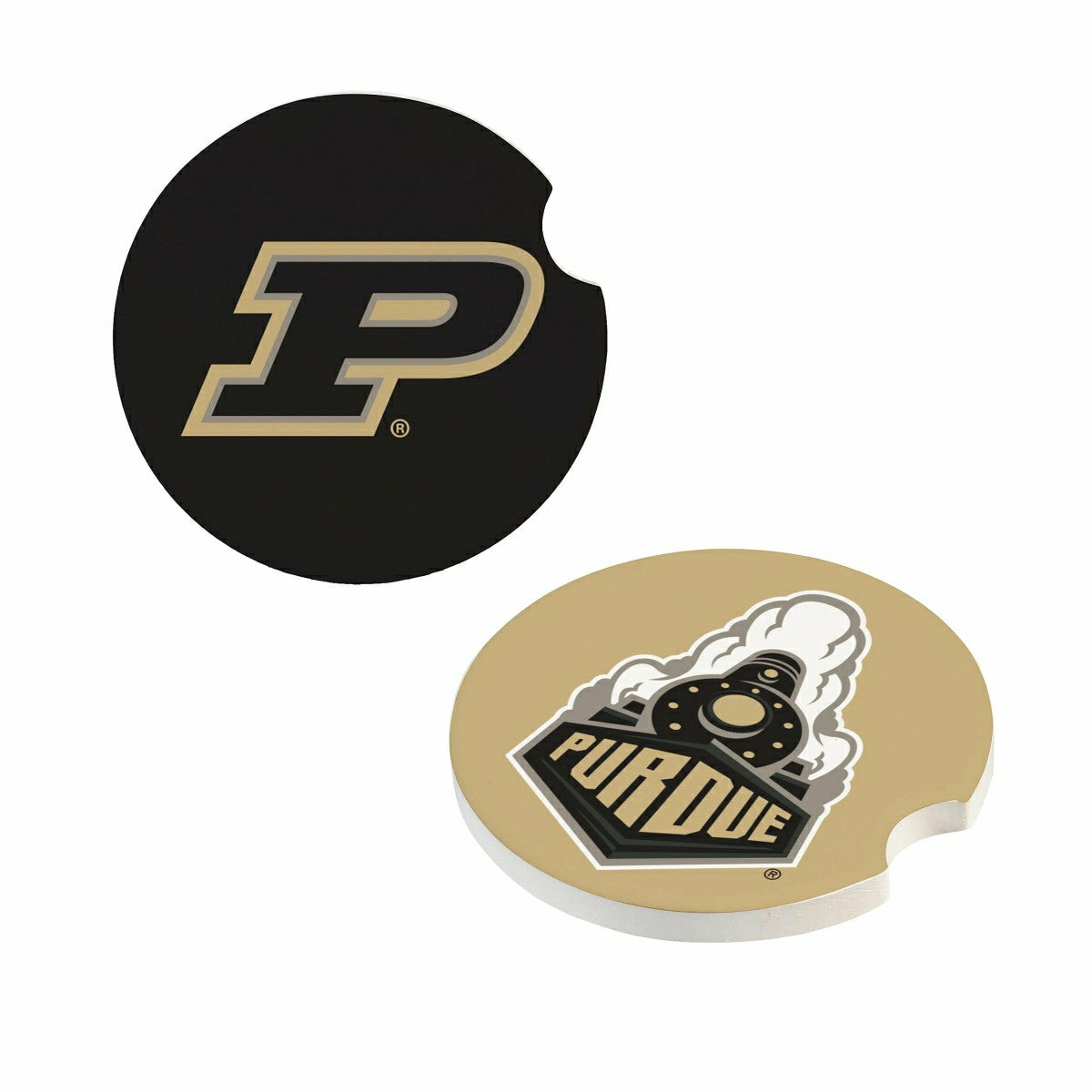 Team Sports America Exclusive - Purdue University Car Coaster Set, 2pc