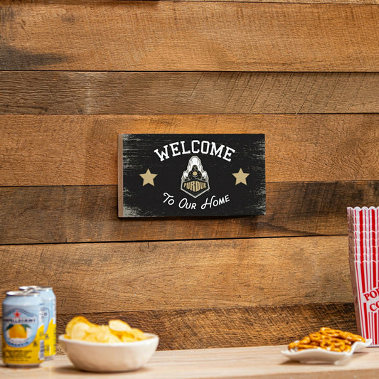 Team Sports America Recommended - Purdue University Wood Wall Sign, 6x11