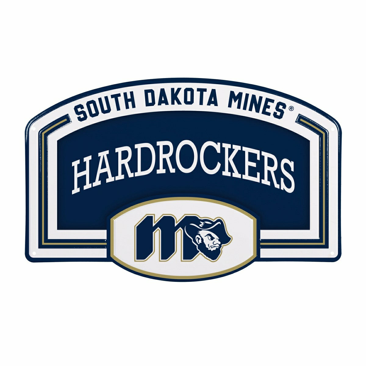Team Sports America Essential - South Dakota School of Mining and Technology USA Embossed Steel Wall S