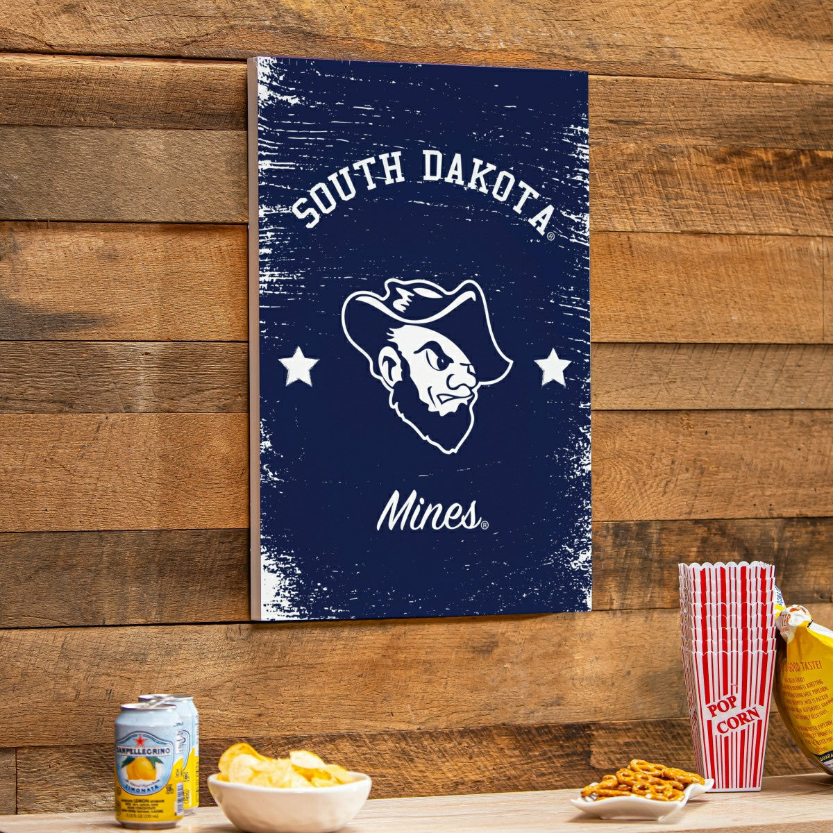 Team Sports America Classic - South Dakota School of Mining and Technology Wood Wall Sign, 16x24