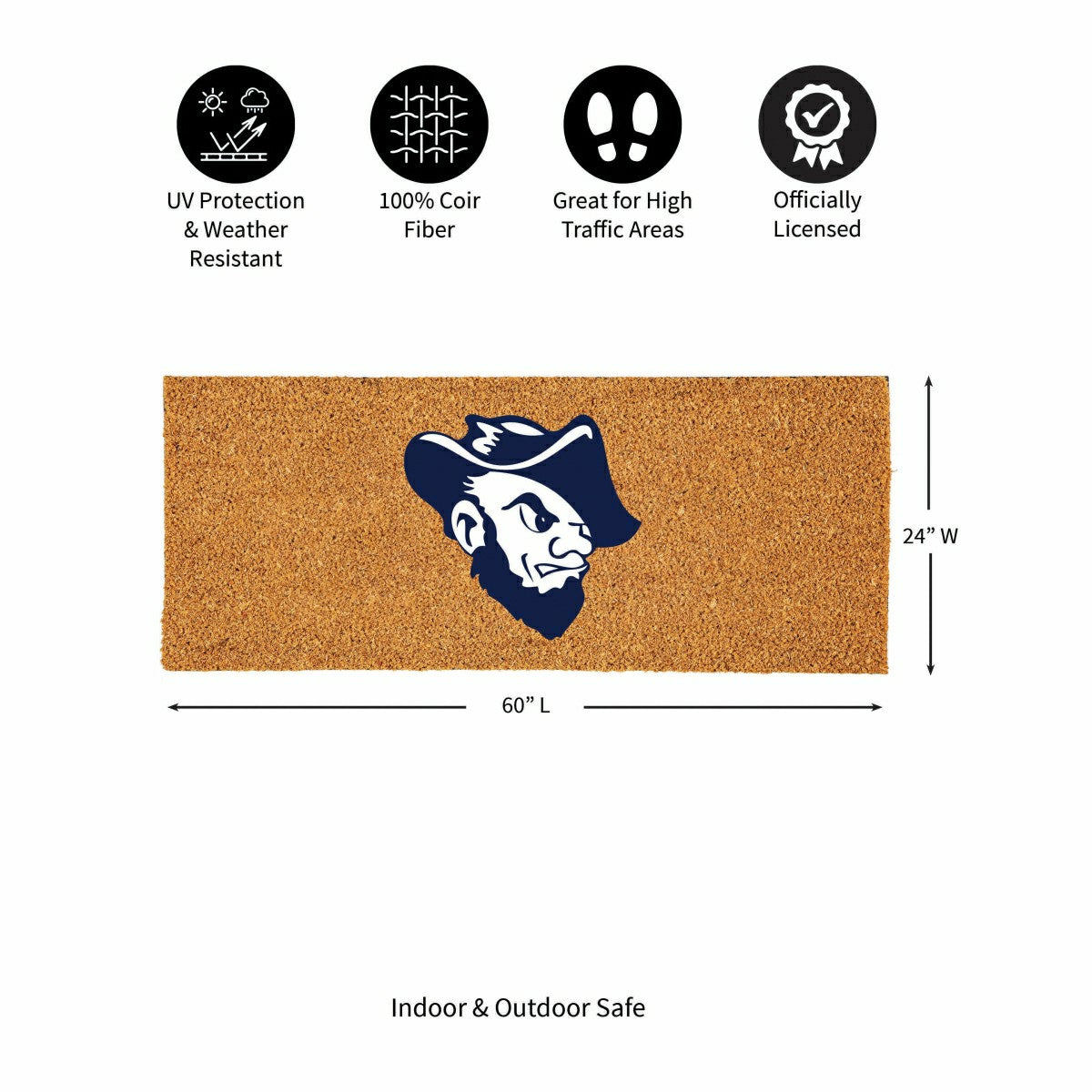 Team Sports America Everyday - South Dakota School of Mines & Technology Extra Large Full Color Coir