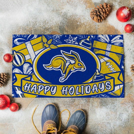 Team Sports America Classic - South Dakota State University Holiday PVC Mat, 28"x16"