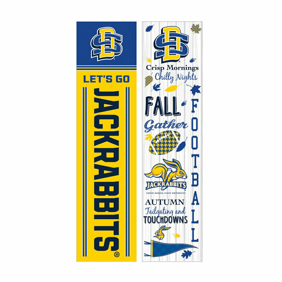 Team Sports America Value - 46" Double Sided Leaner, South Dakota State University, Fall Seasonal