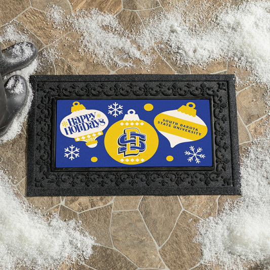 Team Sports America Everyday - South Dakota State University Holiday Flocked Coir Sassafras Switch Ma