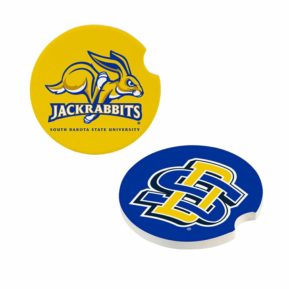 Team Sports America Exclusive - South Dakota State University Car Coaster Set, 2pc