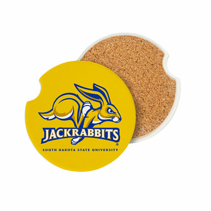Team Sports America Exclusive - South Dakota State University Car Coaster Set, 2pc
