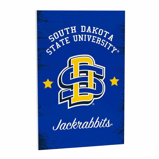 Team Sports America Essential - South Dakota State University Wood Wall Sign, 16x24