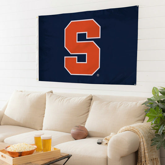 Team Sports America Exclusive - Syracuse University Single Sided Estate Flag with 2 Grommets, 3'x5'