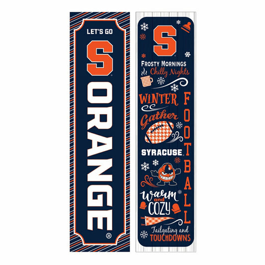 Team Sports America Best Seller - Syracuse University 46" Double Sided Leaner, Winter Seasonal
