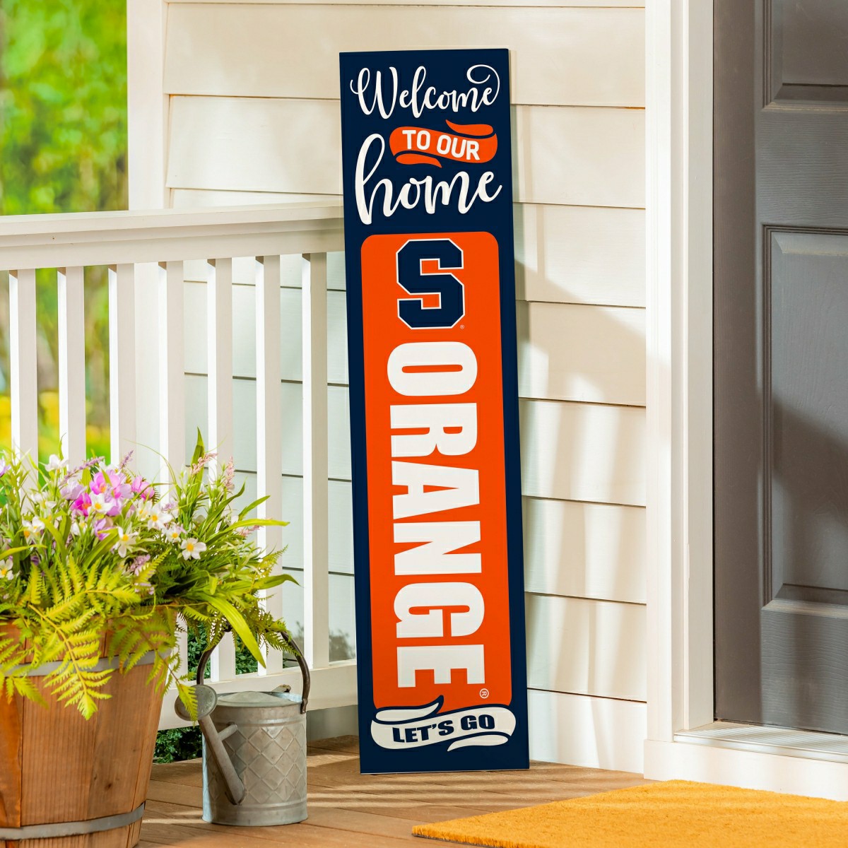 Team Sports America Recommended - Syracuse University 47" Double Sided Leaner, Halloween