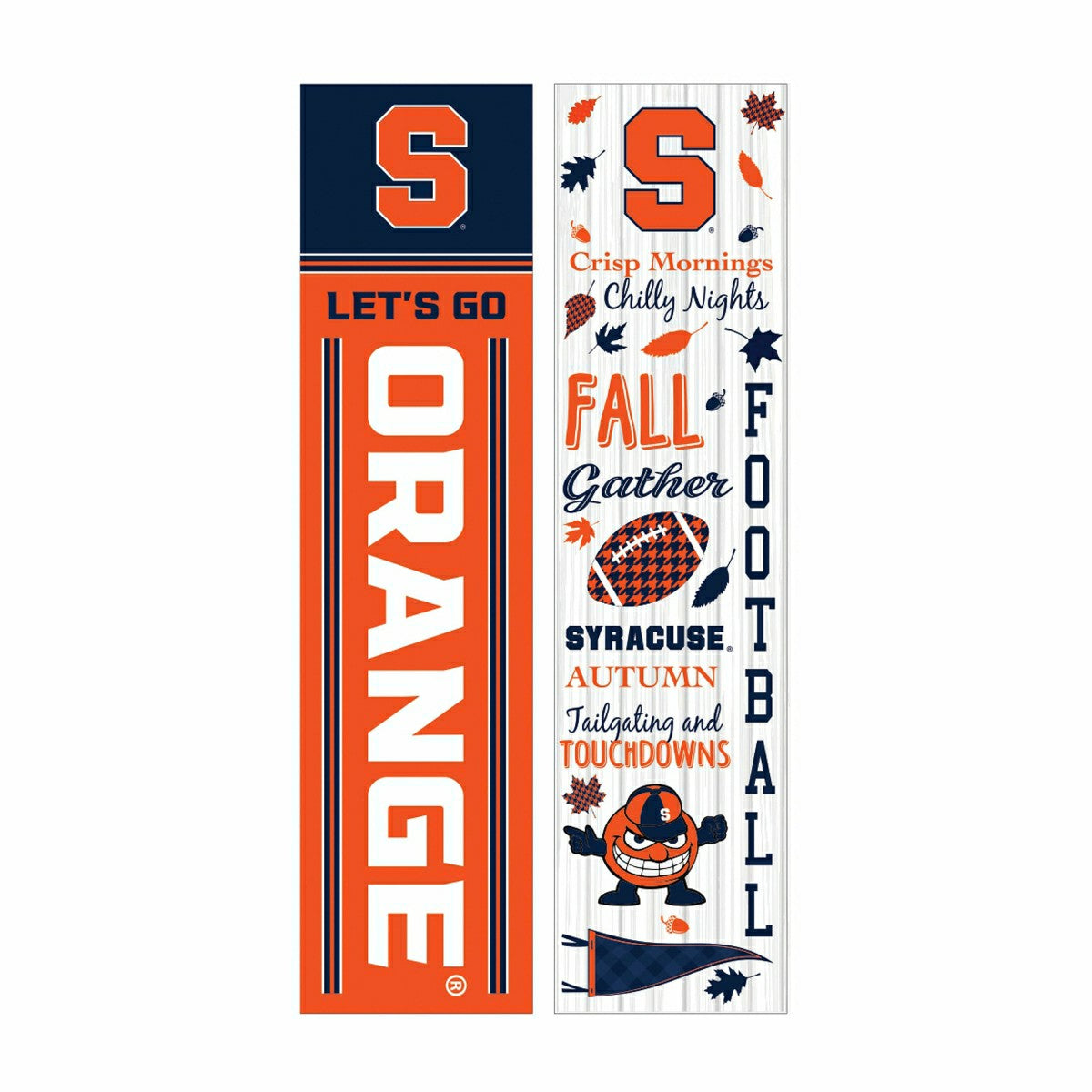 Team Sports America Exclusive - Syracuse University 46" Double Sided Leaner, Fall Seasonal