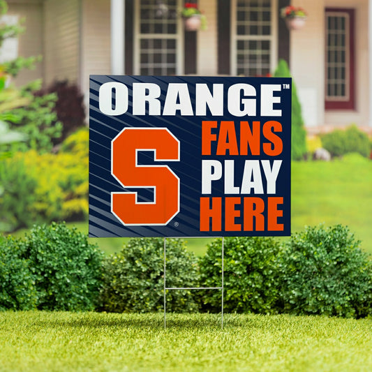 Team Sports America Value - Syracuse University Coroplast Yard Sign "Fans Play Here"