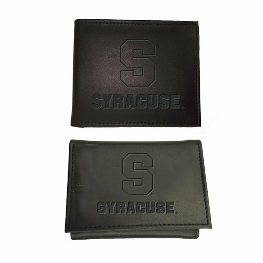 Team Sports America Recommended - Syracuse, Bi-Fold and Tri-Fold Wallet Gift Set, Black