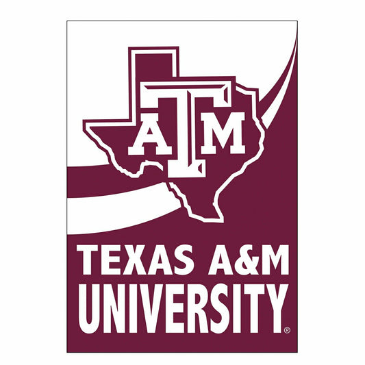 Team Sports America Everyday - Texas A&M Burlap Flag House Size