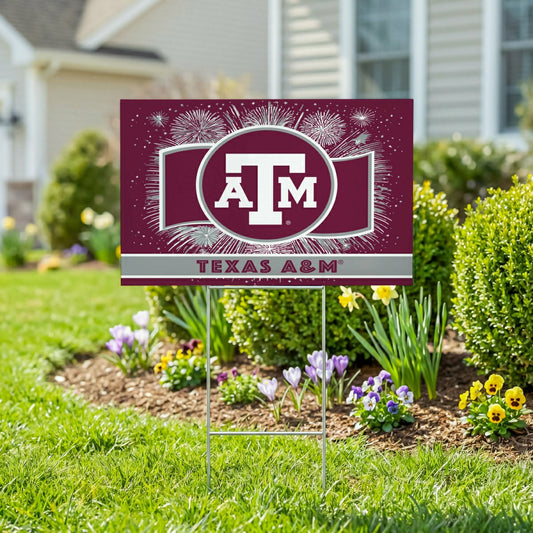 Team Sports America Best Seller - Texas A&M Yard Sign, Patriotic