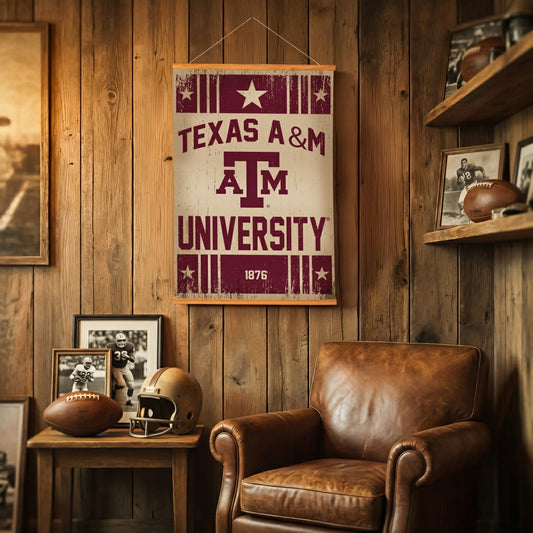 Team Sports America Recommended - Texas A&M, Canvas Wall Tapestry, Medium, 36x24