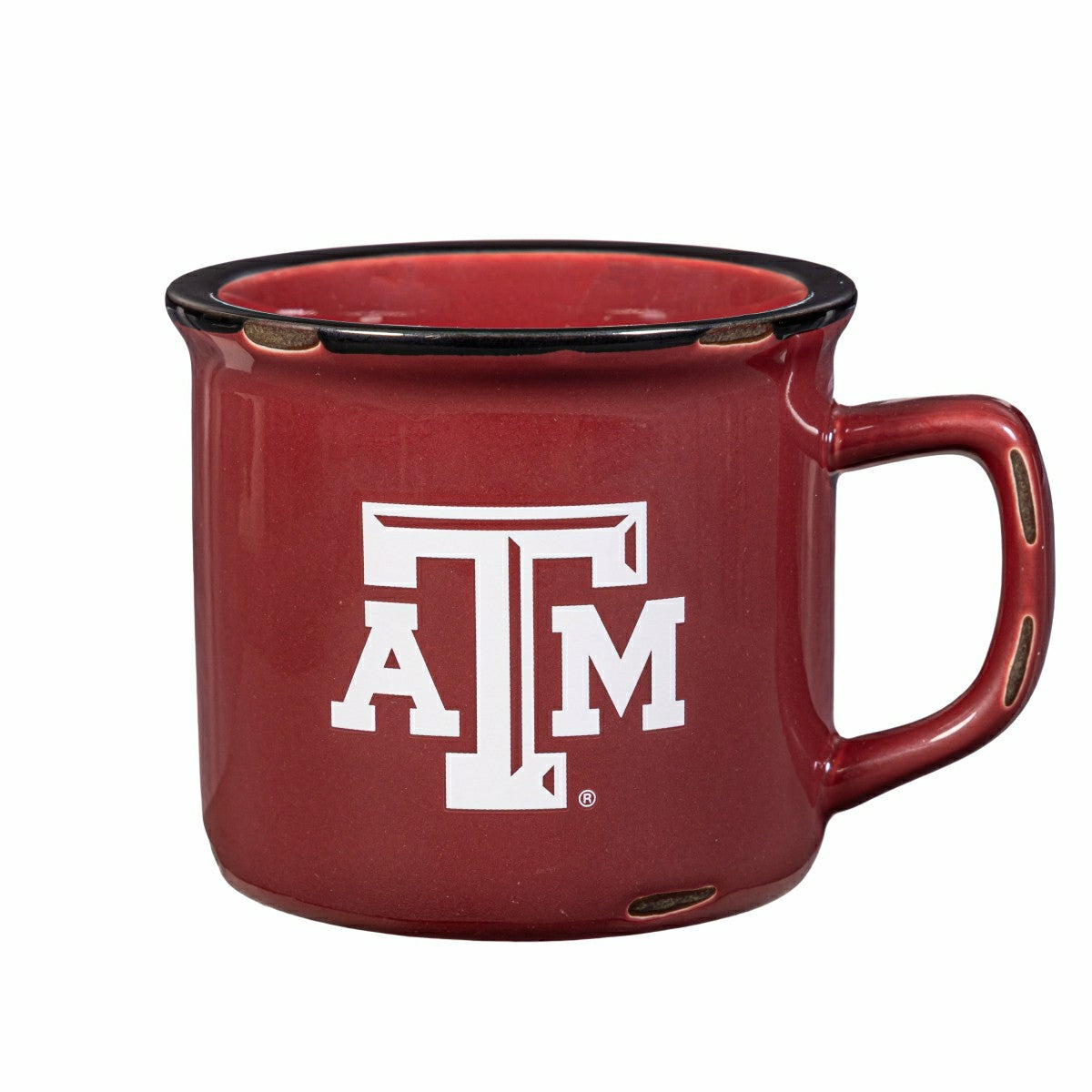 Team Sports America Essential - Texas A&M Ceramic Camp Cup with Enamel Finish, 14oz