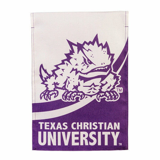 Team Sports America Best Seller - Texas Christian University Burlap Flag GDN Size