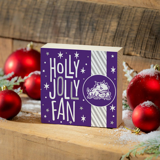 Team Sports America Signature - Texas Christian University Block, Holiday, 6x6