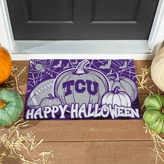 Team Sports America Value - Texas Christian University Halloween PVC Mat, 28"x16"