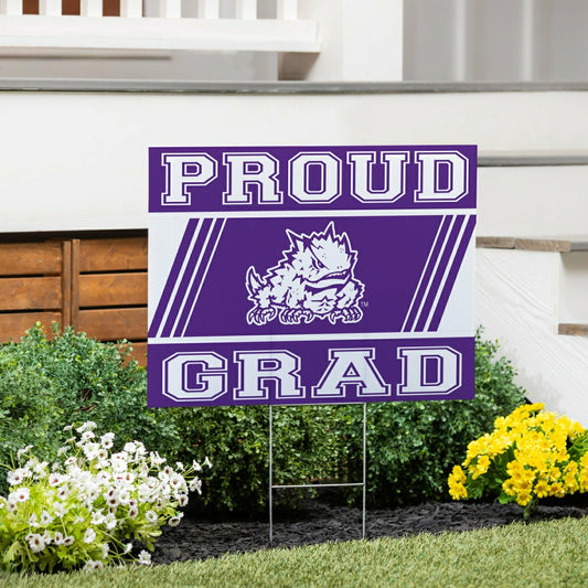 Team Sports America Best Seller - Texas Christian University Coroplast Yard Sign Graduate