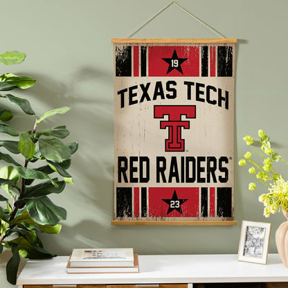Team Sports America Recommended - Texas Tech University, Canvas Wall Tapestry, Medium, 36x24
