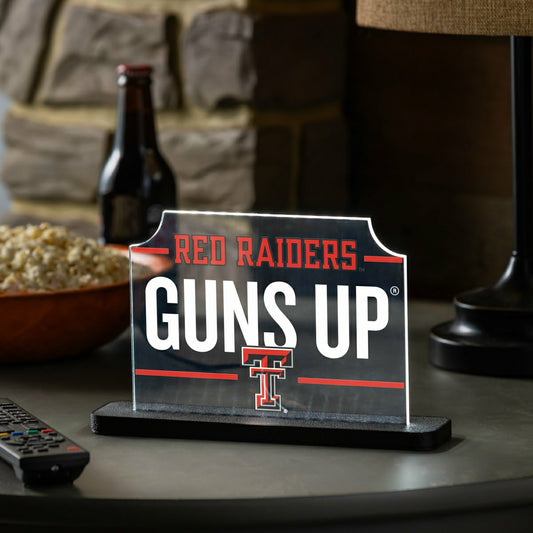 Team Sports America Trending - Texas Tech University College Rectangle Desklite LED Decor